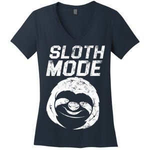 Sloth Mode Women's V-Neck T-Shirt