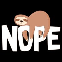 Sloth Nope Bucket Hat