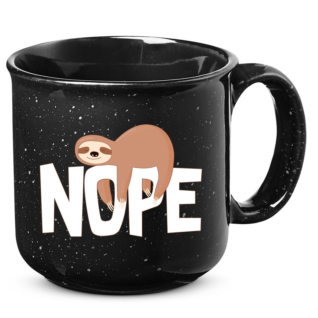 Sloth Nope 15oz Campfire Ceramic Mug