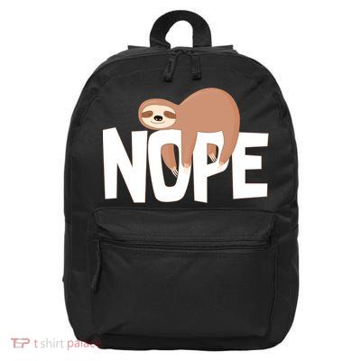 Sloth Nope 16 in Basic Backpack