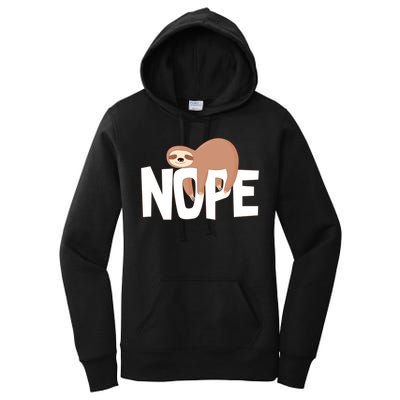 Sloth Nope Women's Pullover Hoodie