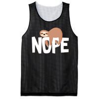 Sloth Nope Mesh Reversible Basketball Jersey Tank