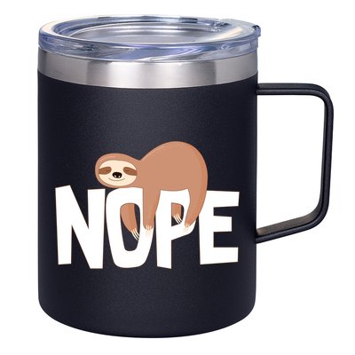 Sloth Nope 12oz Stainless Steel Coffee Mug
