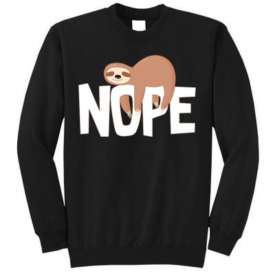 Sloth Nope Tall Sweatshirt