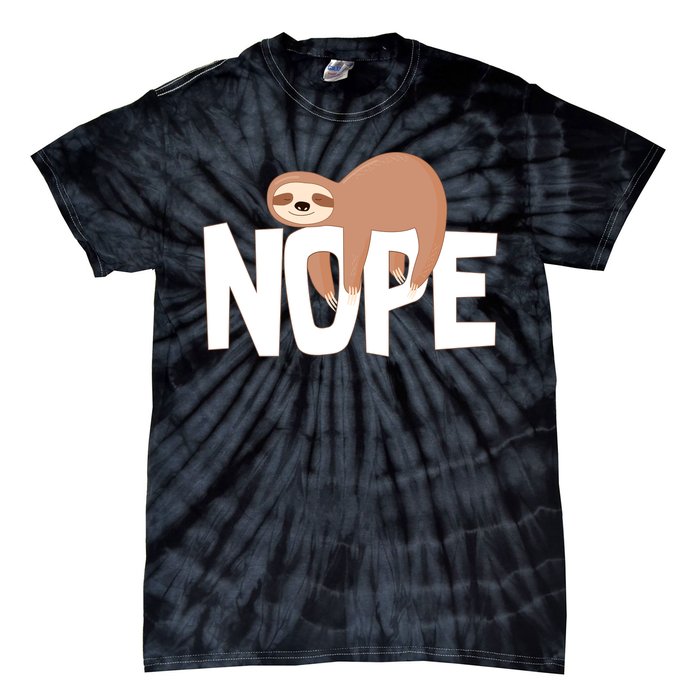 Sloth Nope Tie-Dye T-Shirt