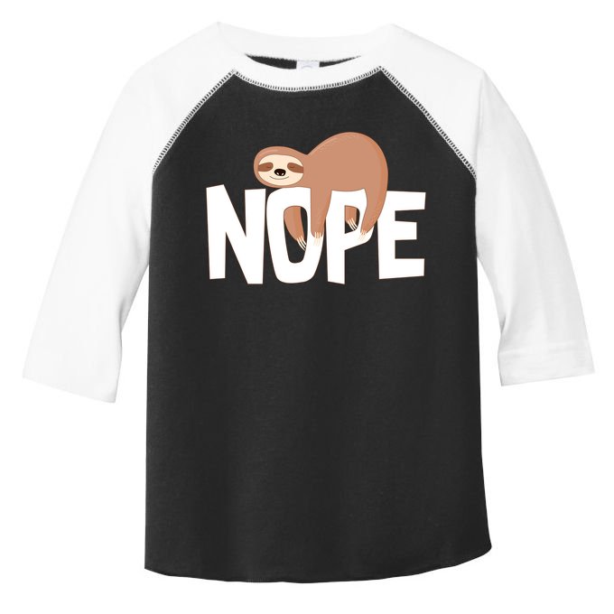 Sloth Nope Toddler Fine Jersey T-Shirt