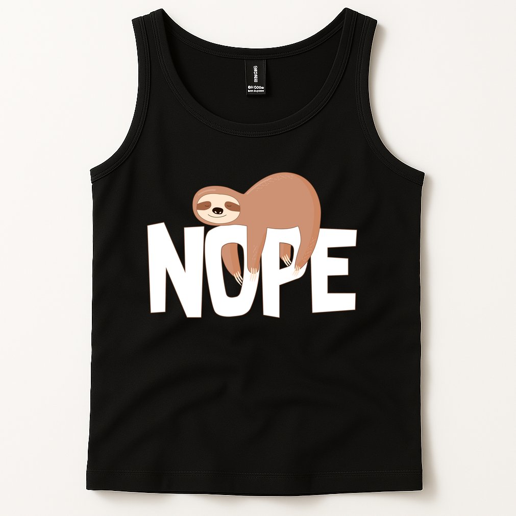 Sloth Nope Tank Top