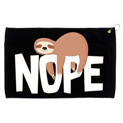 Sloth Nope Grommeted Golf Towel