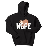 Sloth Nope Kids Hoodie