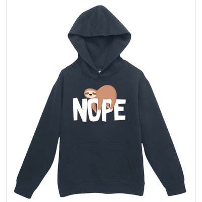 Sloth Nope Urban Pullover Hoodie