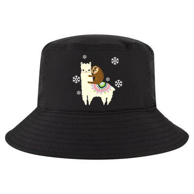 Sloth Riding Llama Cool Comfort Performance Bucket Hat