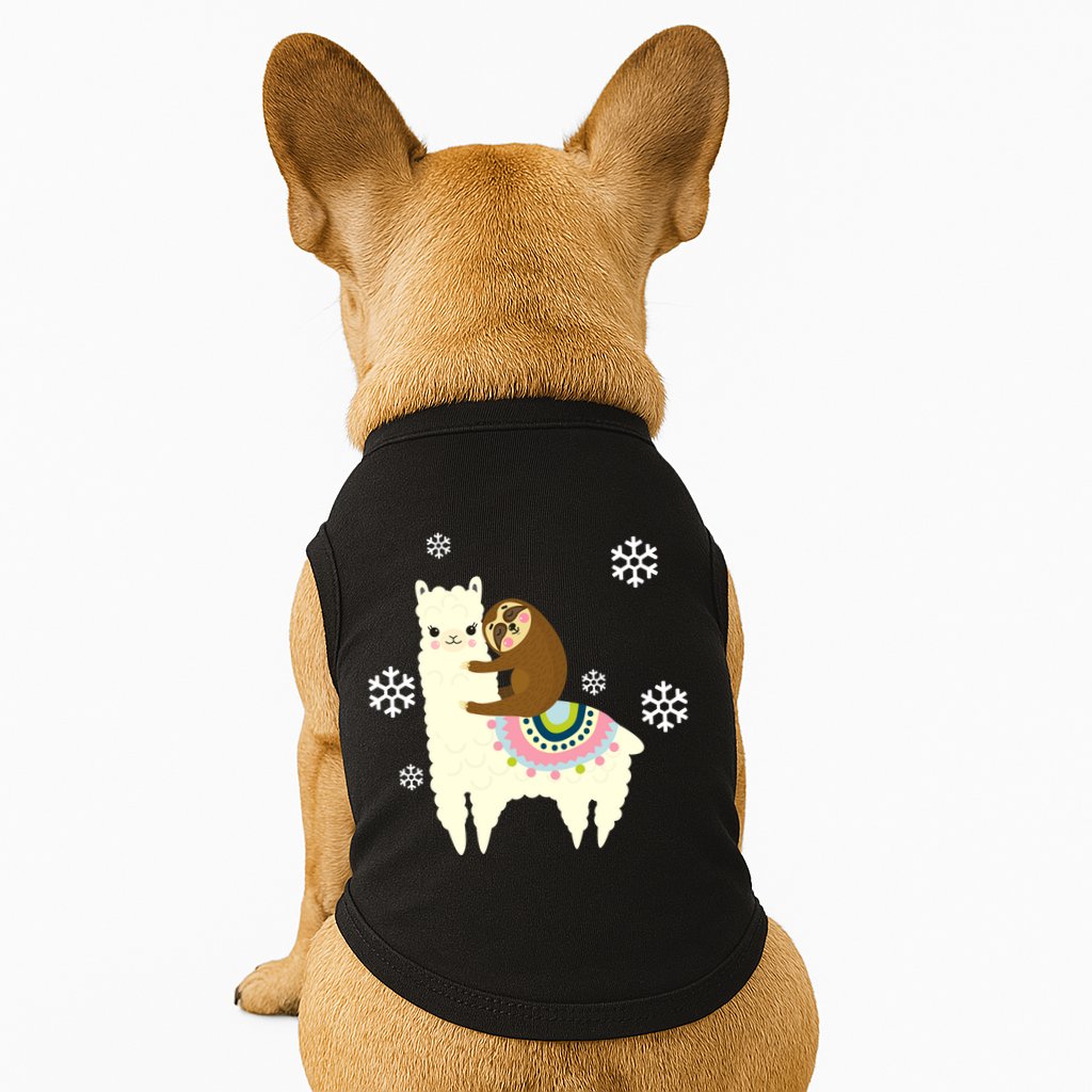 Sloth Riding Llama Doggie Tank