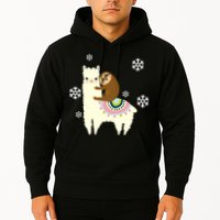 Sloth Riding Llama Hoodie