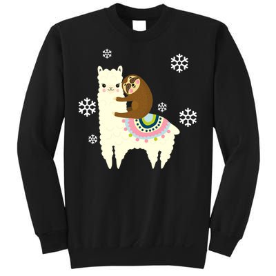 Sloth Riding Llama Sweatshirt