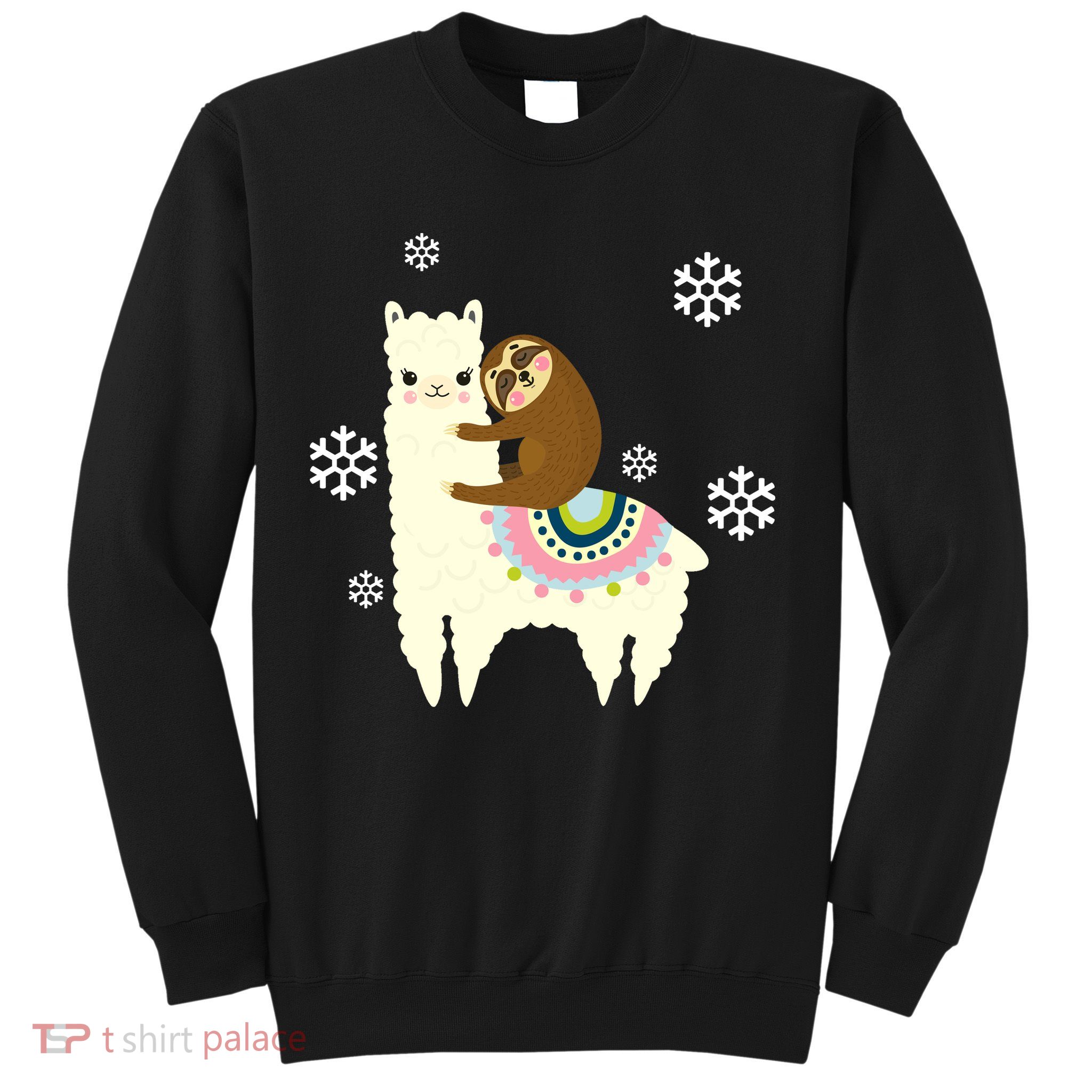 Sloth Riding Llama Sweatshirt