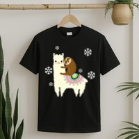 Sloth Riding Llama T-Shirt