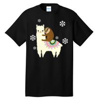 Sloth Riding Llama Tall T-Shirt