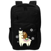 Sloth Riding Llama Impact Tech Backpack