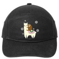 Sloth Riding Llama 7-Panel Snapback Hat