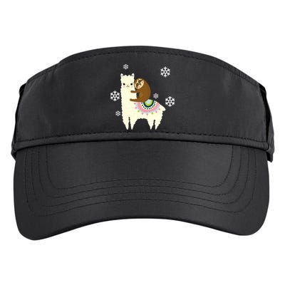 Sloth Riding Llama Adult Drive Performance Visor