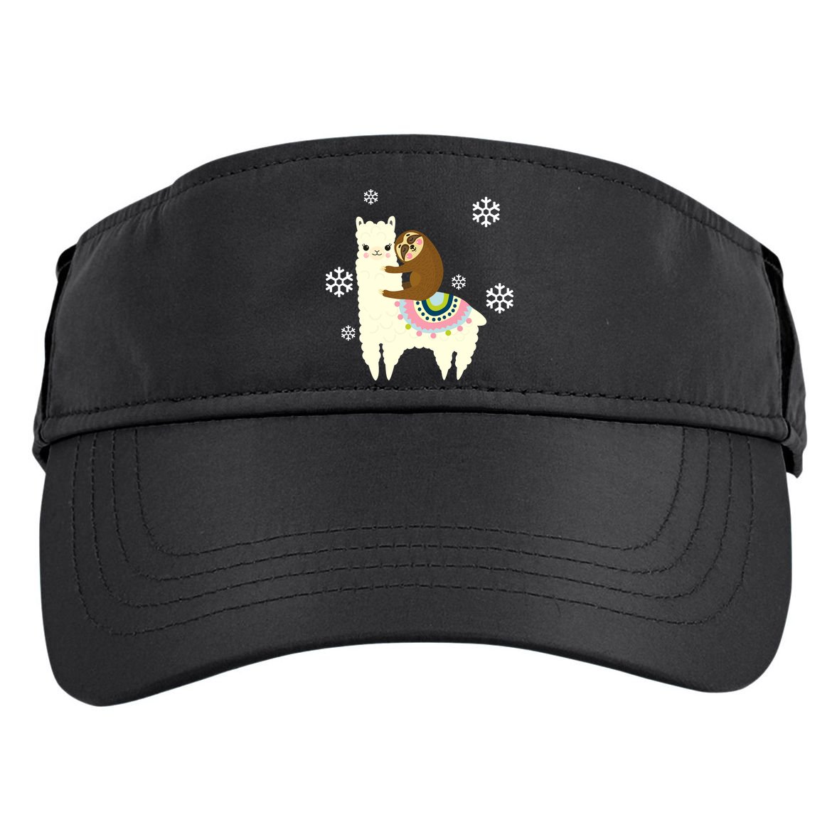 Sloth Riding Llama Adult Drive Performance Visor