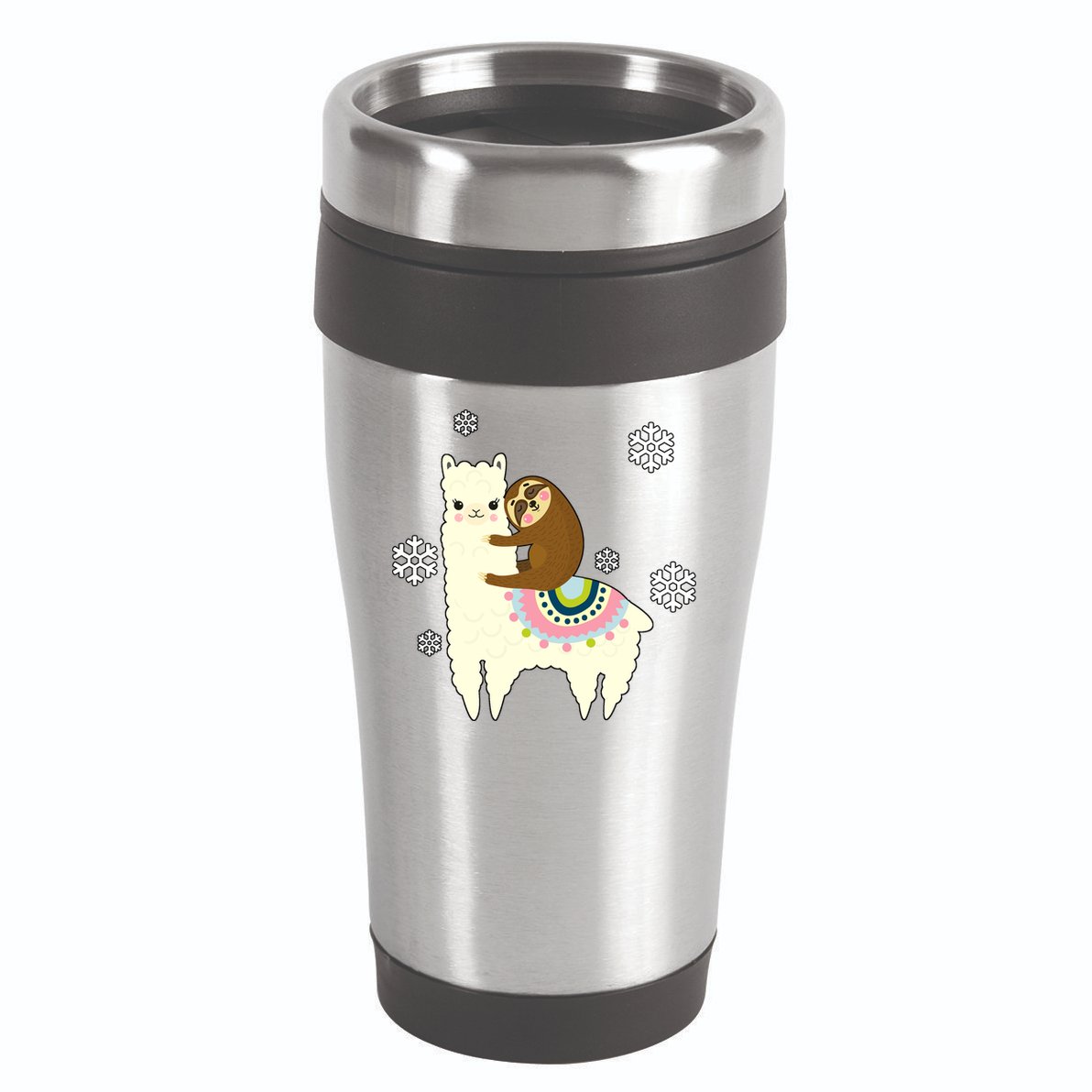 Sloth Riding Llama 16oz Travel Tumbler