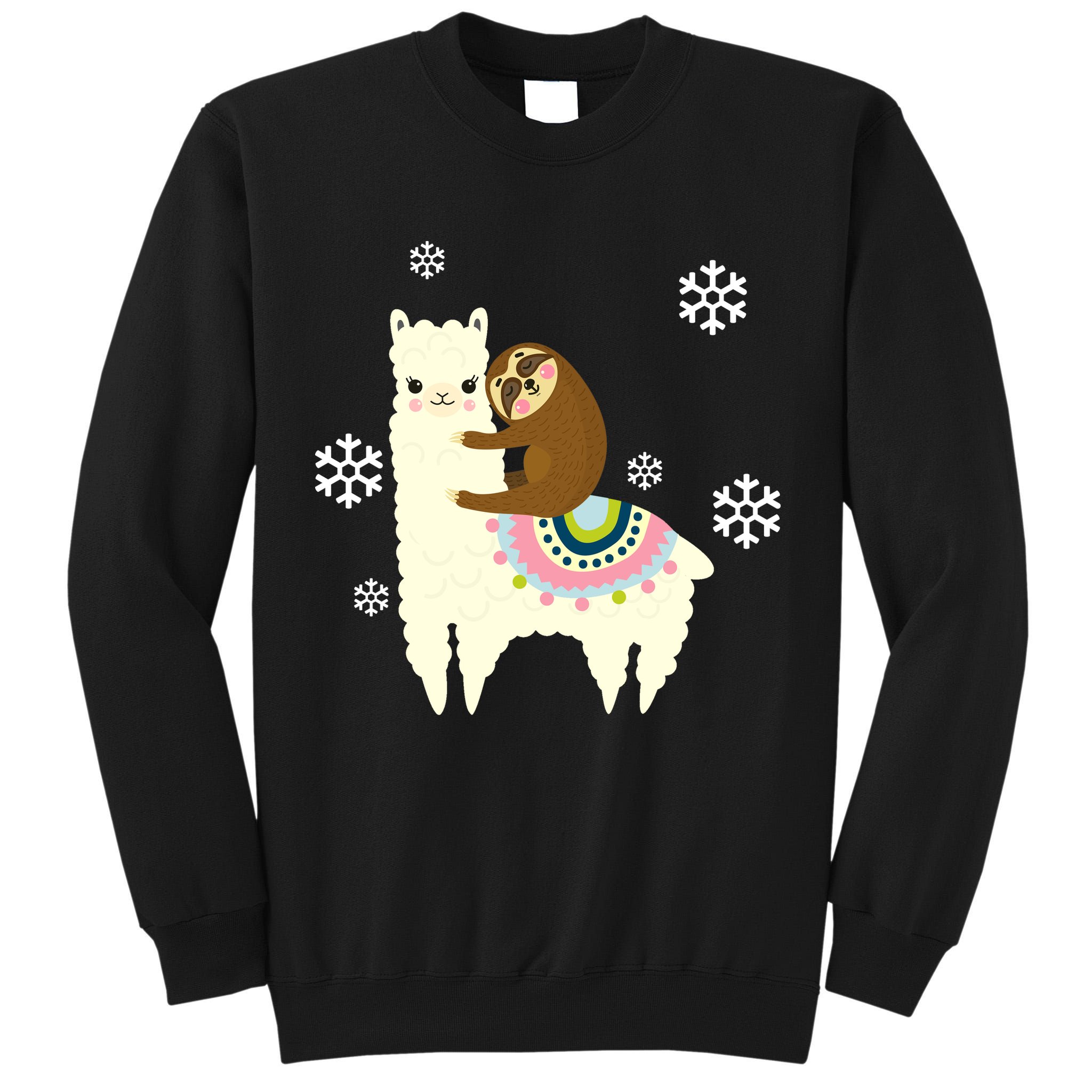 Sloth Riding Llama Tall Sweatshirt