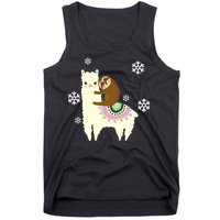 Sloth Riding Llama Tank Top