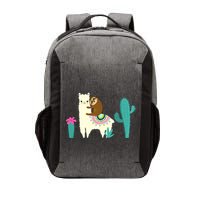 Sloth Riding Llama Funny Cactus Vector Backpack