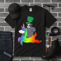 Sloth Riding Llama Unicorn St. Patrick's Day Tall T-Shirt