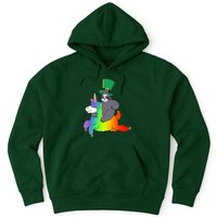 Sloth Riding Llama Unicorn St. Patrick's Day Hoodie