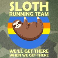 Sloth Running Team Legacy Tie Dye Trucker Hat
