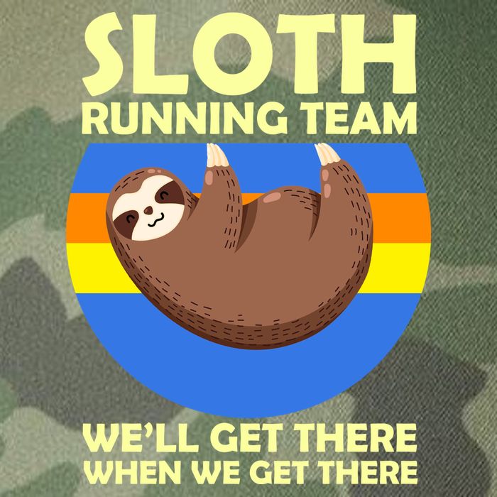 Sloth Running Team Legacy Tie Dye Trucker Hat