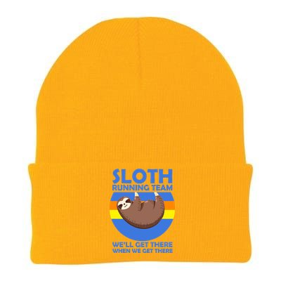 Sloth Running Team Knit Cap Winter Beanie