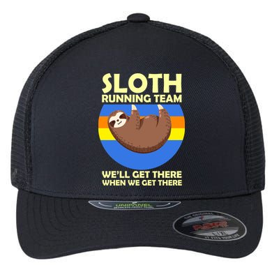 Sloth Running Team Flexfit Unipanel Trucker Cap