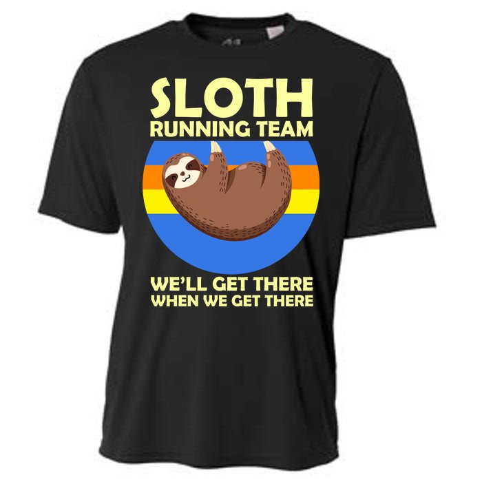 Sloth Running Team Cooling Performance Crew T-Shirt