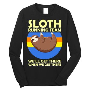 Sloth Running Team Long Sleeve Shirt