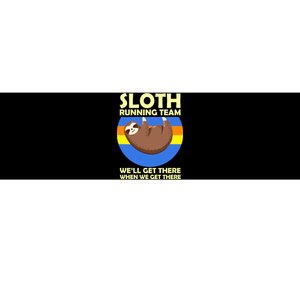 Sloth Running Team Bumper Sticker