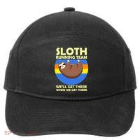 Sloth Running Team 7-Panel Snapback Hat