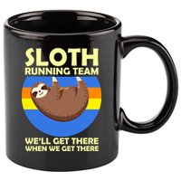 Sloth Running Team 11oz C Handle Ceramic Mug