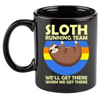 Sloth Running Team 11oz C Handle Ceramic Mug