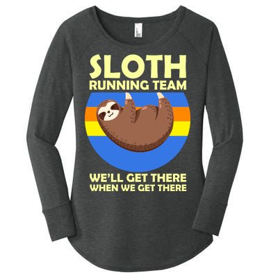 Sloth Running Team Women's Perfect Tri Tunic Long Sleeve Shirt