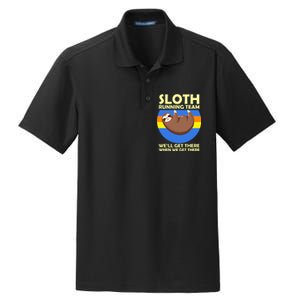 Sloth Running Team Dry Zone Grid Polo