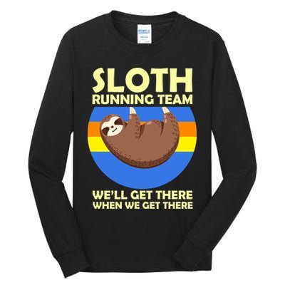 Sloth Running Team Tall Long Sleeve T-Shirt