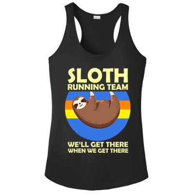 Sloth Running Team Ladies PosiCharge Competitor Racerback Tank