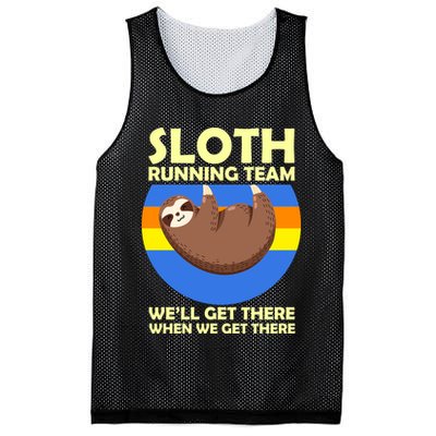Sloth Running Team Mesh Reversible Basketball Jersey Tank