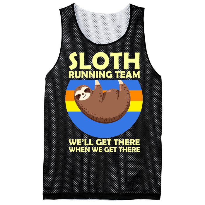 Sloth Running Team Mesh Reversible Basketball Jersey Tank