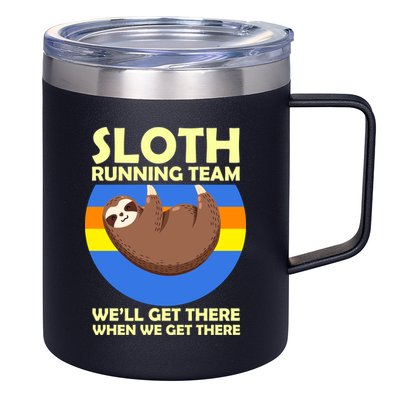Sloth Running Team 12oz Stainless Steel Coffee Mug