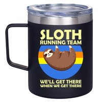 Sloth Running Team 12oz Stainless Steel Coffee Mug