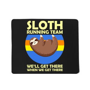 Sloth Running Team Mousepad